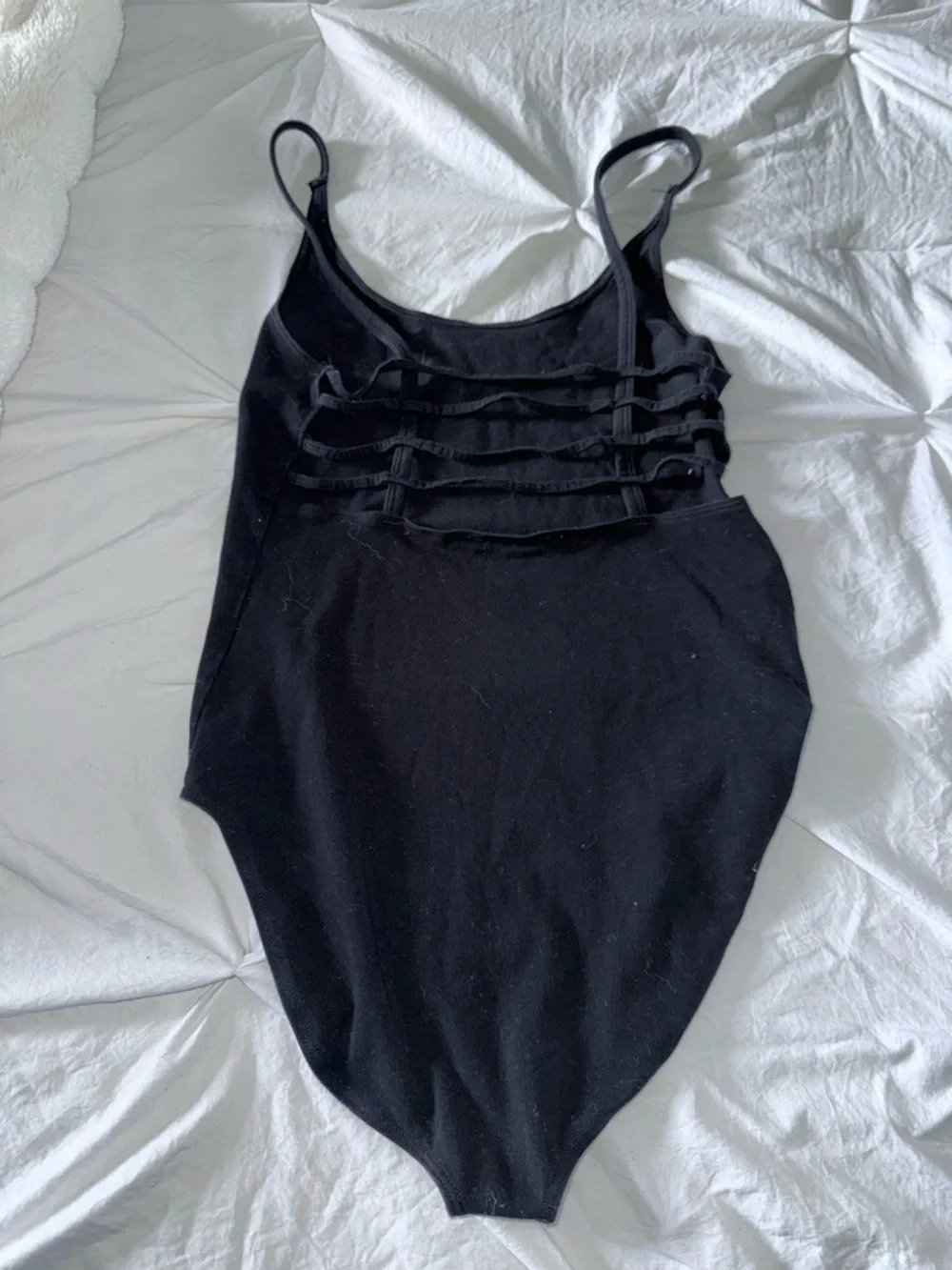 Women’s Black One-Piece Bodysuit - Classic Black - Picture 2 of 2